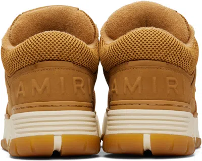 Amiri Wheat Leather Blend Sneakers In Nude