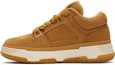 Amiri Wheat Leather Blend Sneakers In Nude