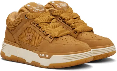 Amiri Wheat Leather Blend Sneakers In Nude