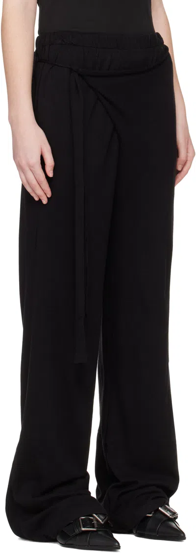 Ottolinger Ssense Exclusive Black Trousers In Black