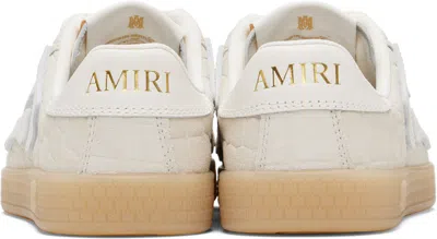 Amiri Low Top Suede Sneakers In White