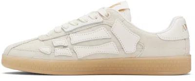 Amiri Low Top Suede Sneakers In White