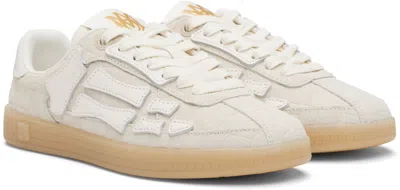 Amiri Low Top Suede Sneakers In White