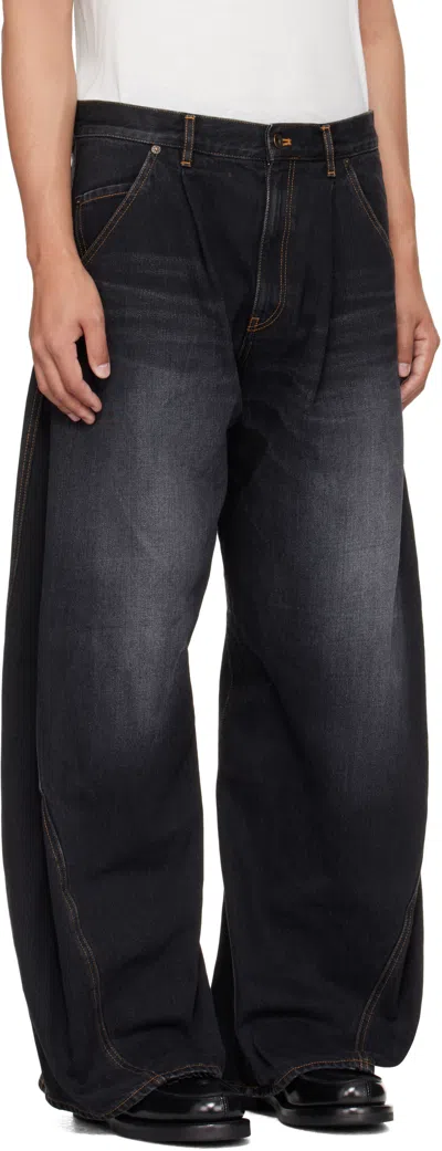 Khoki Button-fastening Jeans In Black