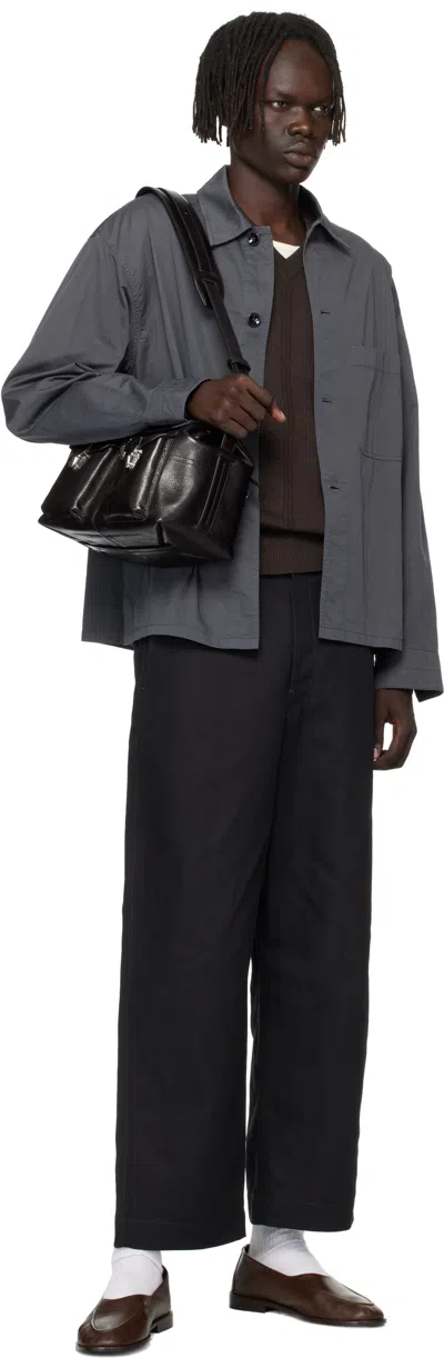 Lemaire Brown Medium Gear Bag In Brown