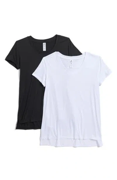 90 Degree By Reflex City View 2-pack High-low T-shirts In White