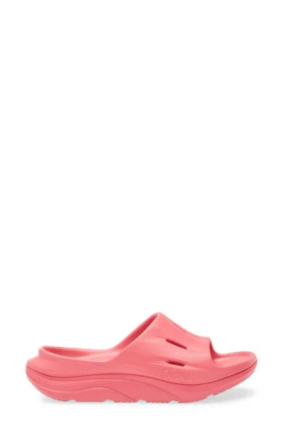 Hoka Gender Inclusive Ora Recovery Slide 3 Sandal In Pink