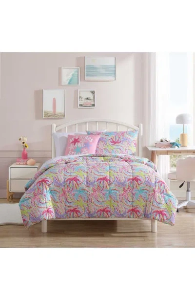Nautica Sutton Palm Trees Comforter & Sham Set In Multi