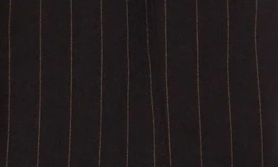 Dkny Pinstripe Buttoned Top In Black