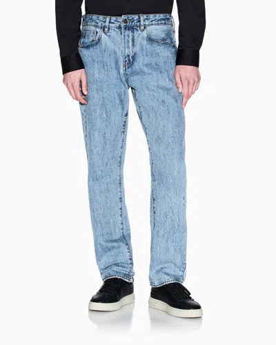 Armani Exchange Slim-fit Denim Jeans In Blue