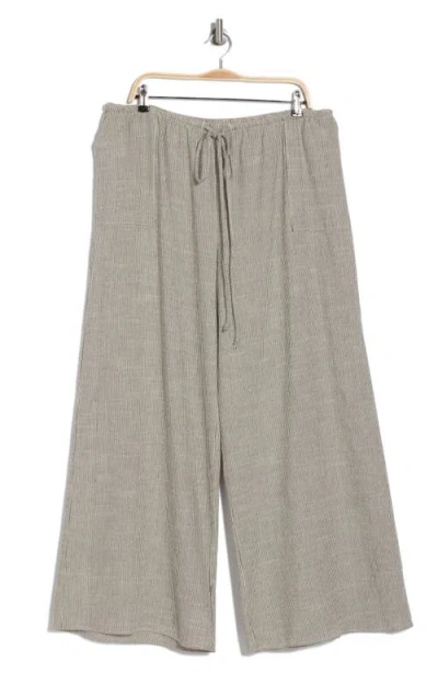 Renee C Stripe Wide Leg Pants In Neutral