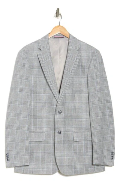 Tommy Hilfiger Glen Plaid Recycled Polyester Blend Suit Jacket In Gray