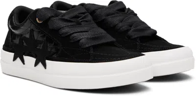 Amiri Black Leather Sunset Skate Sneakers In Black