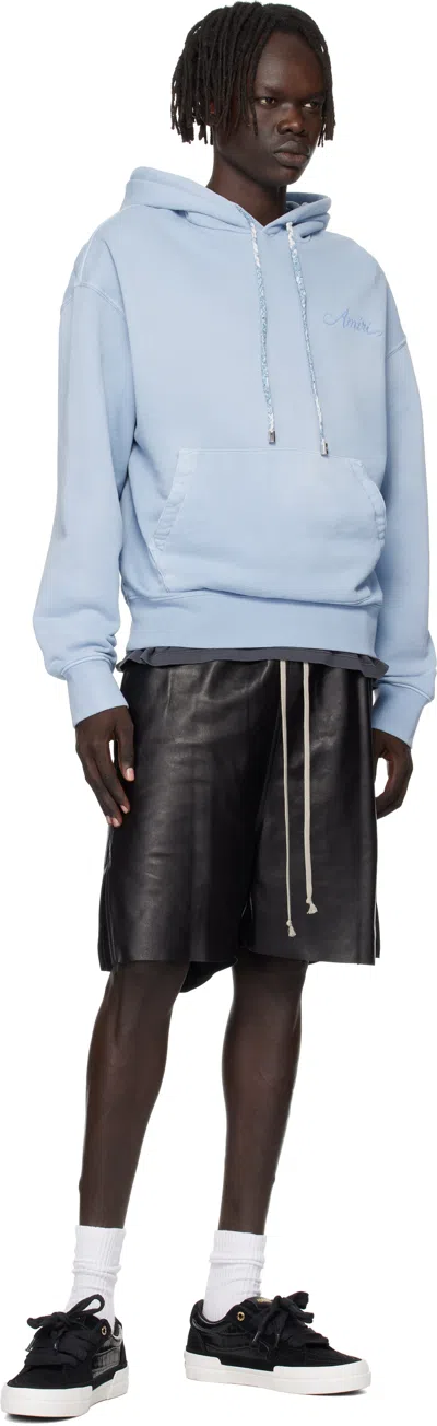 Amiri Black Leather Sunset Skate Sneakers In Black