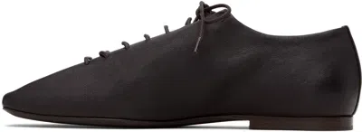 Lemaire Brown Souris Flat Classic Derbys In Black