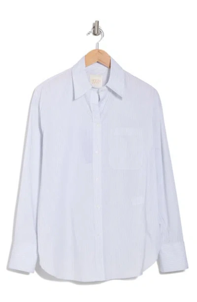 Twp Big Joe Oversize Stripe Button-up Shirt In Neutral