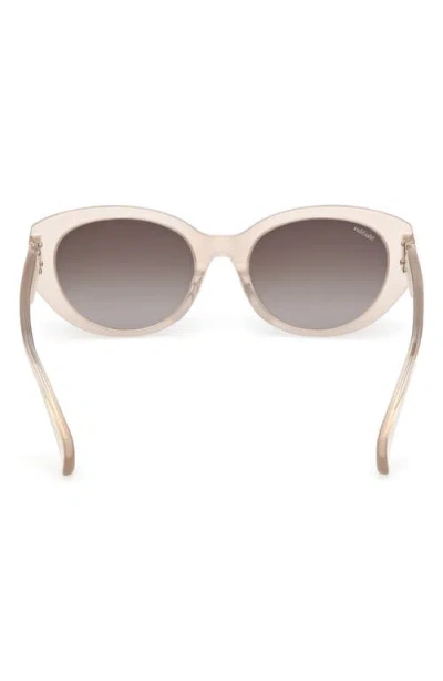 Max Mara 54mm Round Sunglasses In Brown