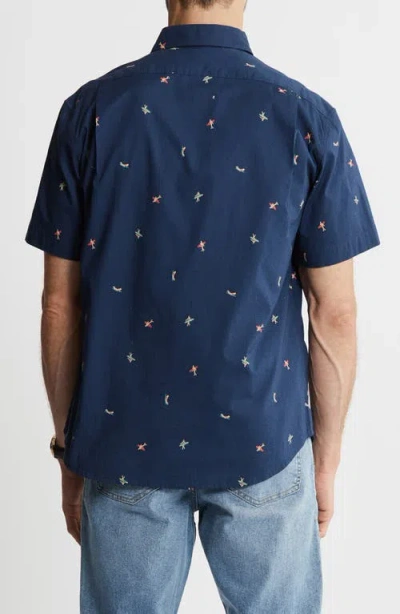 Jachs Bay Stretch Oxford Short Sleeve Shirt