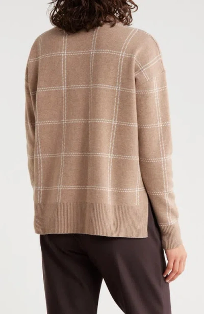 Nordstrom Rack Patterned Crewneck Sweater In Neutral