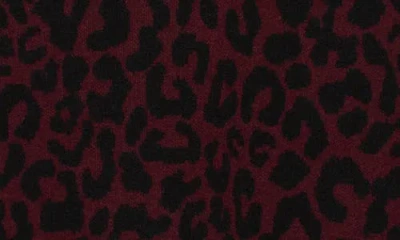 Nordstrom Rack Patterned Crewneck Sweater In Burgundy