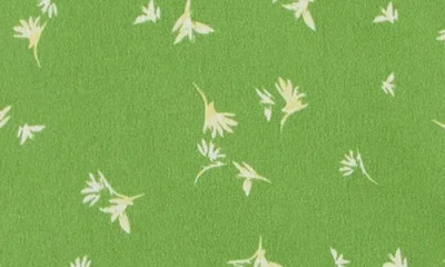 T Tahari Printed Camp Shirt In Green