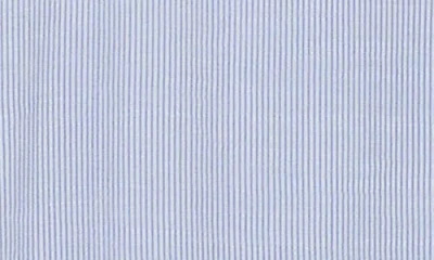 Max Studio Stripe Roll Sleeve Button-up Shirt In Blue