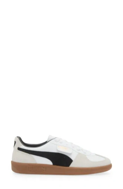 Puma Palermo Lth Sneakers In White Vapor Gray Gum