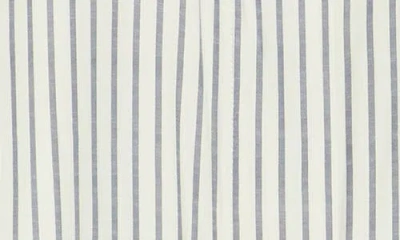 Max Studio Stripe Popover Tunic In White