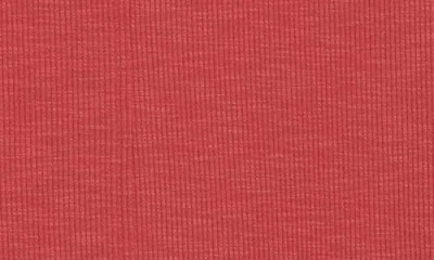 Democracy Scoop Neck Rib Tank Top In Red