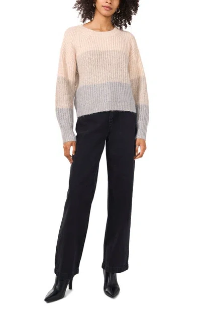 Vince Camuto Sequin Colorblock Stripe Sweater In Multi