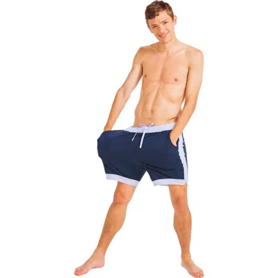 Jambys Softstretch Basketball Shorts In Blue