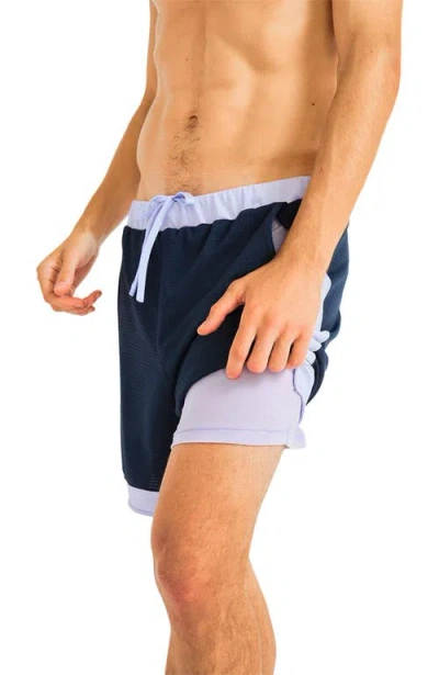Jambys Softstretch Basketball Shorts In Blue