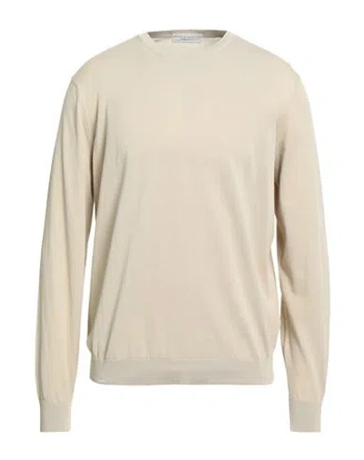 Filippo De Laurentiis Man Sweater Beige Size 50 Cotton In Gray