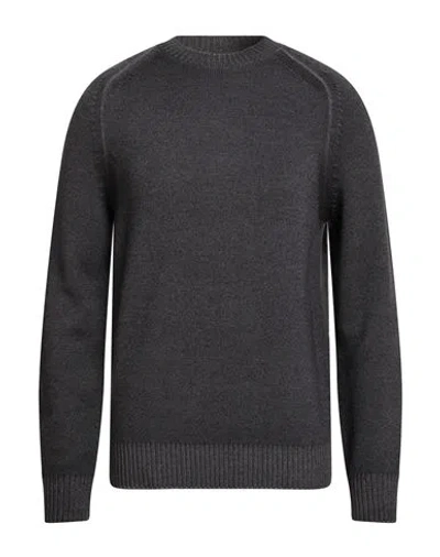 Masq Man Sweater Charcoal Size 48 Merino Wool In Gray