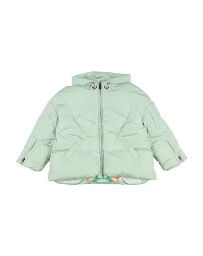 Khrisjoy Toddler Girl Puffer Light Green Size 4 Polyester, Acrylic, Polyurethane In Green