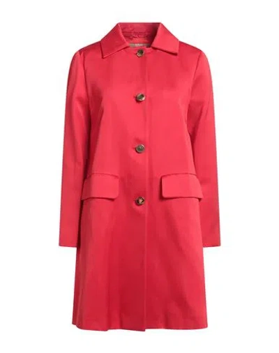 Herno Woman Overcoat & Trench Coat Red Size 6 Viscose, Polyester In Red