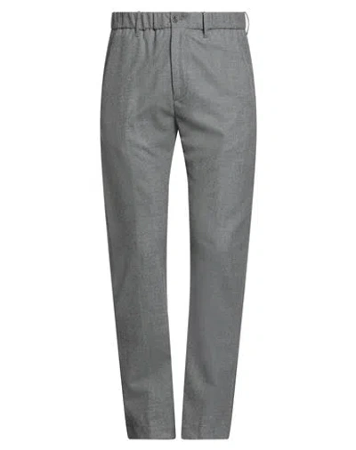 Incotex Man Pants Grey Size 40 Virgin Wool, Elastane In Gray