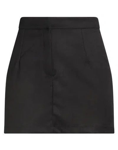Tensione In Woman Mini Skirt Black Size S Polyester, Viscose, Elastane In Black