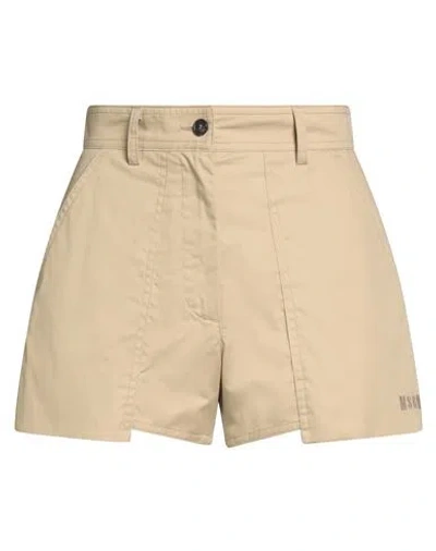 Msgm Woman Shorts & Bermuda Shorts Beige Size 4 Cotton In Brown