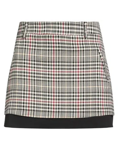 Tensione In Woman Mini Skirt Ivory Size M Polyester, Viscose, Elastane In Black