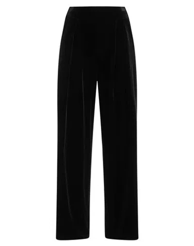 Tensione In Woman Pants Black Size M Polyester, Elastane In Black