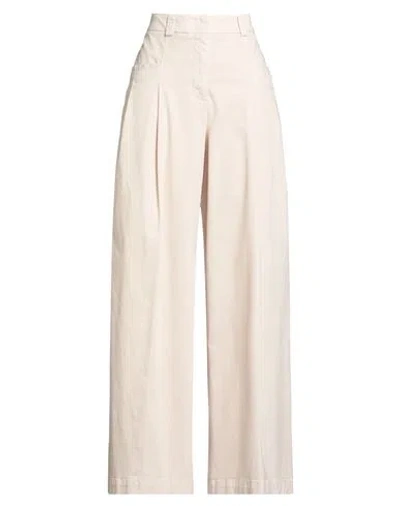 Peserico Woman Pants Beige Size 6 Cotton, Elastane In Neutral