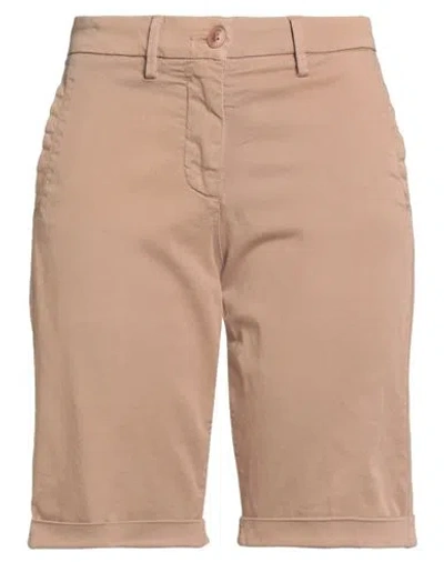 Blauer . Woman Shorts & Bermuda Shorts Light Brown Size 29 Cotton, Elastane In Pink