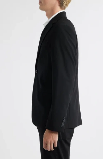 Open Edit Slim Fit Solid Stretch Suit Jacket In Black
