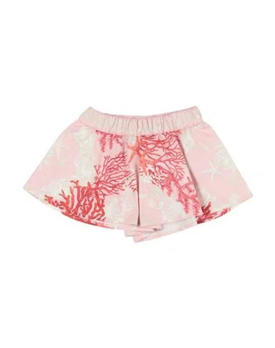 Versace Young Newborn Girl Shorts & Bermuda Shorts Pink Size 3 Cotton In Multi