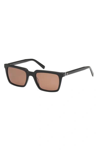 Abercrombie & Fitch 52mm Rectangular Sunglasses In Brown