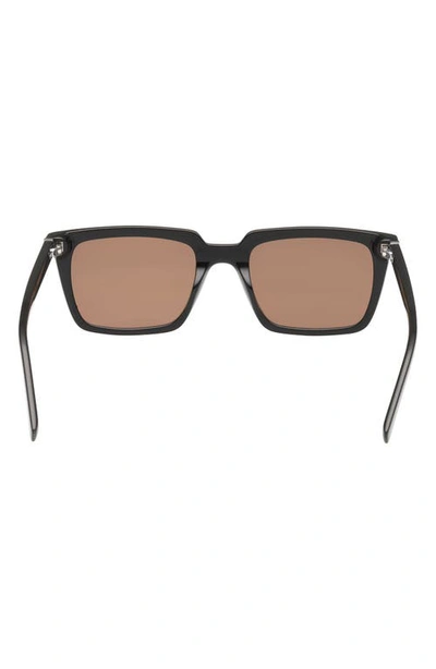 Abercrombie & Fitch 52mm Rectangular Sunglasses In Brown