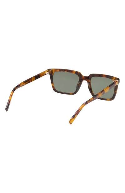 Abercrombie & Fitch 52mm Rectangular Sunglasses In Green