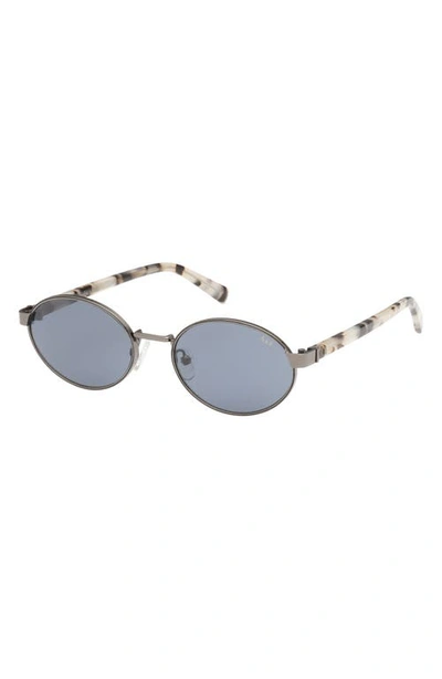 Abercrombie & Fitch 51mm Oval Sungalsses In Gray
