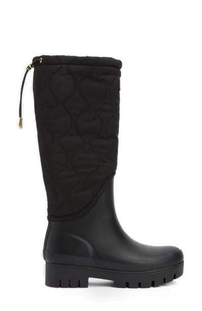 Barbour Marnie Quilted Wellington Boot In Black